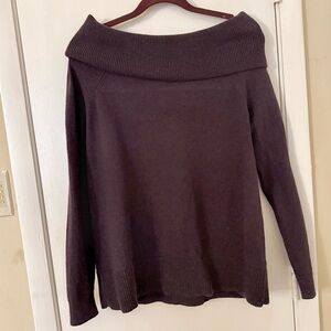 Gap Women’s Purple Off-the-Shoulder Sweater Sz L NWT